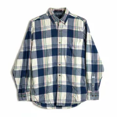 ラルフローレン Ralph Lauren シャツ カジュアルシャツ チェック柄 長袖 コットン100％ 青系 Mサイズ 985215