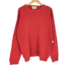 エディーバウアー Eddie Bauer 白タグ クルーネック コットンニット メンズ JPN：L 