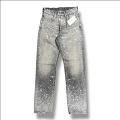 参考上代70400円 未使用 SUGARHILL  MOLDED DENIM TROUSERS STRAIGHT CUT  モールデッドデニムパンツ ジーンズ シュガーヒル 2411300415 ブラック 30 （95273A）