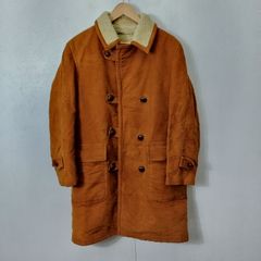 Kent ケント 裏ボア コート VAN JACKET ヴァンヂャケット くるみボタン アウター 古着 ヴィンテージ メンズ 95 ブラウン系 B304