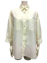 【中古】レリアン　Leilian　ホワイトレーベル　日本製　9号　Mサイズ　着丈長め　ゆったりサイズ＿S23＿＿セルモアから出品＿s-0797-r23