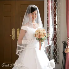 ウェディングベール ミドル丈【ルナ】