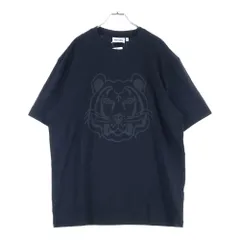 KENZO (ケンゾー) Climbing Tiger Cotton T-Shirt タイガー刺繍 半袖Tシャツ ブラック FC55TS082CSB