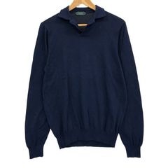 美品✨ZANONE ザノーネ ドライバーズニット ダブルジップ レッド 48 