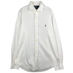 古着 ラルフローレン Ralph Lauren POLO by Ralph Lauren REGENT CUSTOM FIT 長袖 コットンシャツ メンズM相当/eaa610125