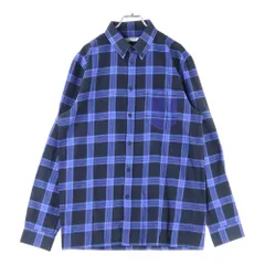 GIVENCHY (ジバンシィ) BD CHECK L/S SHIRT ボタンダウン チェック 長袖シャツ ブルー/ブラック 16J 6256 417のサムネイル