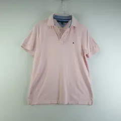 Tommy Hilfiger トミーヒルフィガー メンズM ピンク 半袖 ポロTシャツ L8750