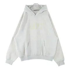 FEAR OF GOD ESSENTIALS (フィアオブゴッド エッセンシャルズ) HOODIE 1977 フェルトロゴ プルオーバースウェットパーカー フーディー グレージュ