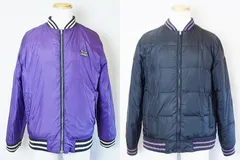 【195780】TOMMY HILFIGER トミーヒルフィガー  中綿　リバーシブル　ブルゾン　ジャンバー メンズ  M 黒＊紫