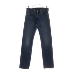 Levi's (リーバイス) 501 ボタンフライ ストレートストレッチデニムパンツ インディゴ PC9-00501-3683