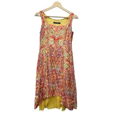 RalphLauren(ラルフローレン) ワンピース サイズ9 M レディース美品  - イエロー×オレンジ×マルチ