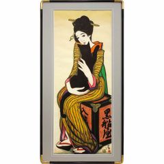 鈴木 香『さくら』SM号 日本画 額入り 桜 サクラ 春 季節掛け 花 吉祥