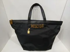 MOSCHINO　トートバッグ 　ナイロン　ブラック　大容量
