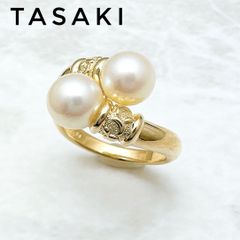 TASAKI パール ガーネット リング 750 K18WG TASAKI パール ガーネット リング 750 K18WG - メルカリ