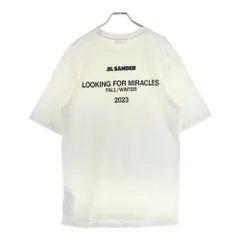 JIL SANDER (ジルサンダー) 23AW T-Shirt バックロゴプリント 半袖Tシャツ ホワイト J22GC0140 J46219