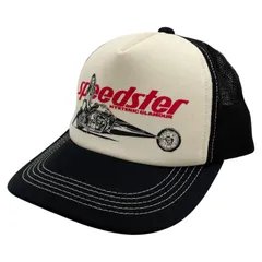 【中古】HYSTERIC GLAMOUR | ヒステリックグラマー Speedster プリント メッシュキャップ 帽子 02221QH05 ブラック【尾張小牧店】