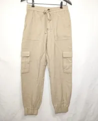 【216422】ZARA ザラ  ジョガーパンツ　レーヨン90％　タグ付き　サイズEUR　XS　定価￥4.590  ・ ベージュ