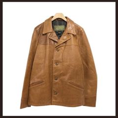 別注！VANSON レザーPコート レミントン size40 オクタゴンカラー