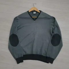 ARMANI COLLEZIONI グレー カラー ウールシルク混 ブレンド ニット