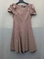 490 JILL BY JILLSTUART チェック ギンガム 半袖 ONE PIECE