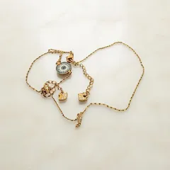 ★ SWAROVSKI スワロフスキー　イーブルアイ Evil Eye ブルー　ゴールド　ネックレス