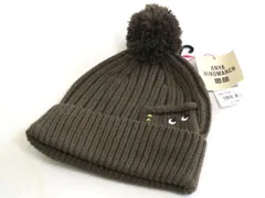【222108】Anya Hindmarch アニヤ ハインドマーチ  *ユニクロ 【完売品】　ニット帽　ヒートテック ニットビーニー カーキグリーン