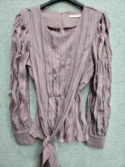 紐まとめ売り しわ加工 ブラウス 66 77