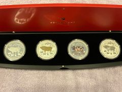 2013 ニウエ 幸運の四つ葉のクローバー 金メッキ 銀貨 コイン チャーム