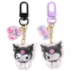 クロミ アクリルキーホルダー 2個セット 半立体 お揃いニコにこ サンリオ sanrio キャラクター