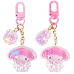 マイメロディ アクリルキーホルダー 2個セット 半立体 お揃いニコにこ サンリオ sanrio キャラクター