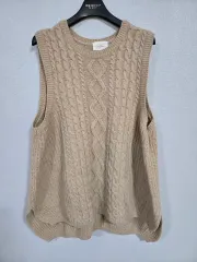 ベージュ ニットベスト Free!