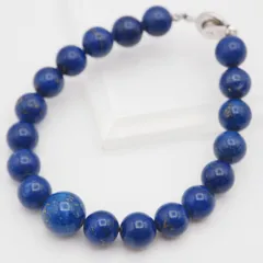 Q567 ラピスラズリ ブレスレット デザイン シルバー 12月誕生石