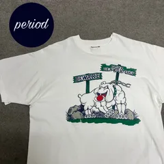 P2987 90s SCREEN STARS カレッジ　アニマル　Tシャツ