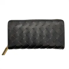 ココマイスター COCOMEISTER ザ オークバーク ラウンドファスナー レザー ブラック 長財布【中古】