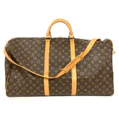 ルイヴィトン LOUIS VUITTON キーポル 60 ボストンバッグ モノグラム キャンバス レザー M41412 ブラウン ゴールド金具【中古】