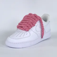 AIR FORCE1 ロープカスタム 穴拡張なし ロープ紐10mm 4点セット（ピンク）