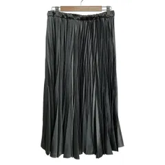 Rose Tiara(ローズティアラ) ロングスカート サイズ42 L レディース美品  - 黒 マキシ丈/プリーツ/ウエストゴム