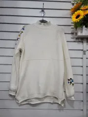 #レディース ファッション アイボリー カラー の ニットTシャツ