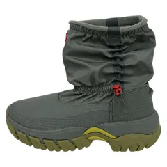 HUNTER(ハンター) ブーツ UK8 メンズ - グレー×ライトグリーン×マルチ スノーブーツ