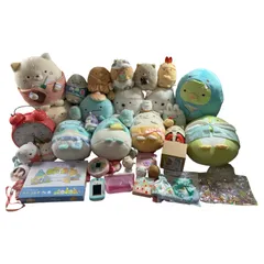 ★ すみっコぐらし ぬいぐるみ まとめ商品 しろくま とんかつ とかげ など 雑貨 ストラップ マスコット 等 すみっこ 7.2kg