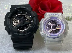 【これからの未来も、あなたと一緒に刻みたい】恋人たちのGショック ペアウオッチ G-SHOCK BABY-G  ペア腕時計 カシオ 2本セット  GA-110RG-1AJF BA-110PS-7AJF 電池式 誕生日 御祝い還暦 銀婚式 結婚記念日 婚約 人気