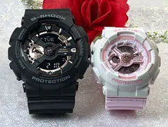 【これからの未来も、あなたと一緒に刻みたい】恋人たちのGショック ペアウオッチ G-SHOCK BABY-G  ペア腕時計 カシオ 2本セット  GA-110RG-1AJF BA-110PD-4AJF 電池式 誕生日 御祝い還暦 銀婚式 結婚記念日 婚約 人気