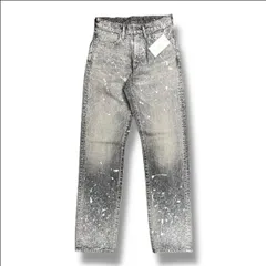参考上代70400円 未使用 SUGARHILL  MOLDED DENIM TROUSERS STRAIGHT CUT  モールデッドデニムパンツ ストレートジーンズ シュガーヒル 2411300415 ブラック 34 （95326A）のサムネイル