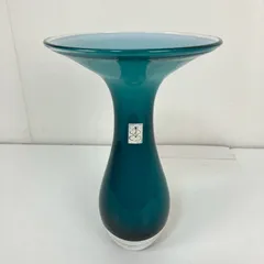 ガラス 花器 花瓶 生け花 立花 生花 自由花 池坊 小原 草月 華道 ブルー 青