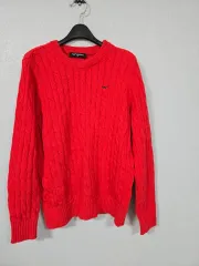 ウールレッドケーブルニットTシャツ 100