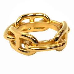 HERMES エルメス スカーフリング レガート シェーヌダンクル ゴールド 美品 aq12607