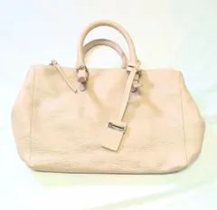 【226344】GIANNI CHIARINI ジャンニキャリーニ  2WAY　レザー　トート　ショルダーバッグ ピンクベージュ