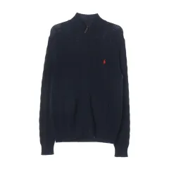 (新品) ポロ ラルフ ローレン ケーブル ニット コットン フルジップアップ ニット カーディガン