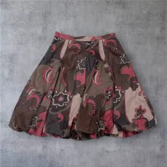 ミュウミュウ Miu Miu ベイズリー パータン バルーン ミニスカート