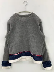 TOMMY JEANS スウェット L グレー 裏起毛 無地 ブランドロゴ 長袖